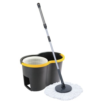 NEXCLEANS 舞水痕 黑金剛手壓式旋轉拖把組  1組