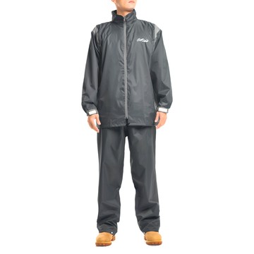 Crocodile 鱷魚 簡約時尚風雨衣  2XL  黑色