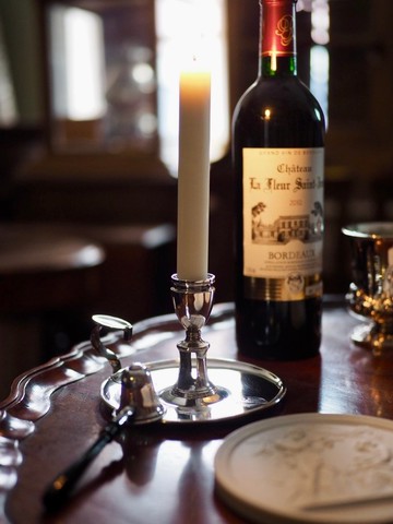 英國純銀手持燭台