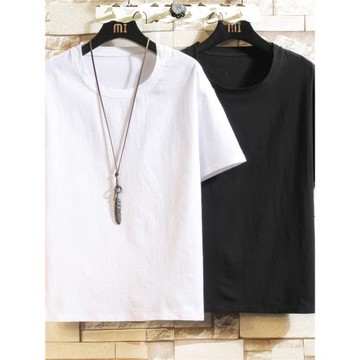 男士短袖t恤男夏季薄款中國風男裝棉麻上衣復古潮流半袖唐裝體恤