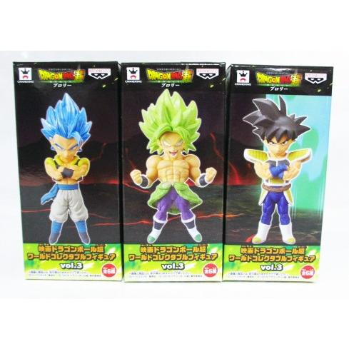 映画ドラゴンボール超 ワールドコレクタブルフィギュアvol.3 ゴジータ・バーダック・ブロリー 3種セット | LINEショッピング