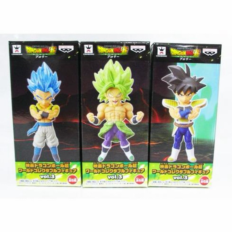 映画ドラゴンボール超 ワールドコレクタブルフィギュアvol.3 ゴジータ・バーダック・ブロリー 3種セット | LINEブランドカタログ