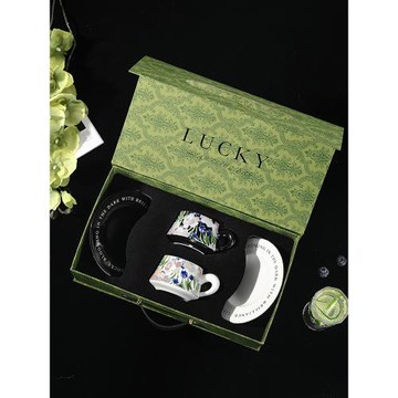 本來不該有咖啡杯子高檔精致杯碟套裝禮盒裝閨蜜新婚禮物情侶對杯