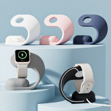 蘋果手錶支架 適用於 Apple Watch 9 硅膠手錶支架 8 7 6 5 SE 蘋果充電支架 41mm 45mm