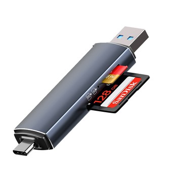 Sily USB/Type-C二合一轉接器 SD+TF雙卡同驅讀卡器 USB3.0集線器 Macbook筆電/內存卡 OTG轉接頭