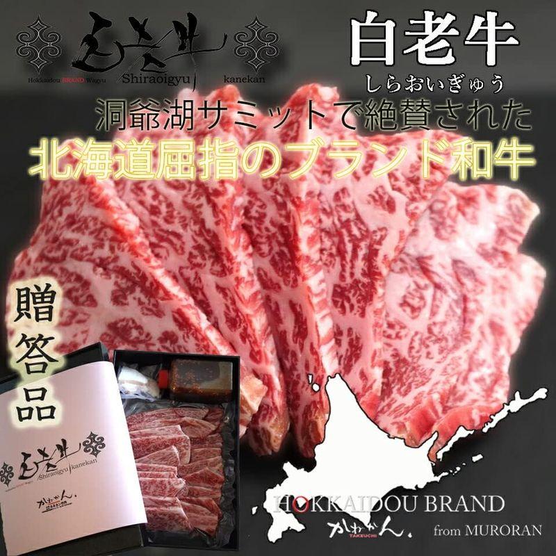 牛肉 国産 北海道産 和牛 おいしい やわらかい とろける 甘い 高級 食品 白老牛 リブロース サーロイン BBQ用 500g