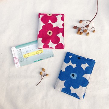 布作護照套 / 罌粟花