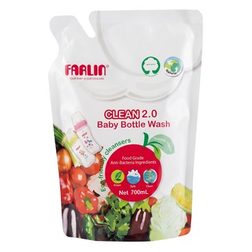 FARLIN 奶瓶蔬果清潔劑 補充包  700ml  1包