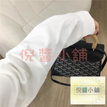 簡約拼接襯衫秋季韓版圓領寬鬆長袖打底衫上衣【倪醬小鋪】