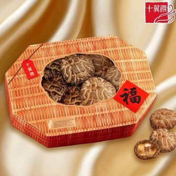 臻味豐收特大花菇禮盒x3盒(中秋/伴手禮/送禮/素食/附提袋)