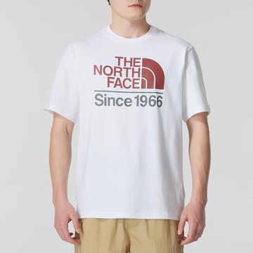 The North Face 北臉 上衣 男款 短袖上衣 運動 M THE NORTH FACE 1966 LOGO SS TEE 白 NF0A88G3FN4