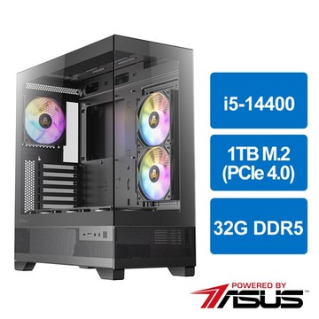 華碩B760平台[封神狂將]i5-14400/32G/1TB_M2