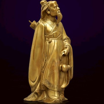 黃銅華佗像擺件醫圣神醫銅像醫院診所藥店裝飾品工藝品送名醫禮品