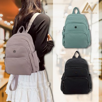 【LN 精品皮件】羽量級 大容量 後背包 女包 素面 雙肩包 休閒後背包 3078-SF