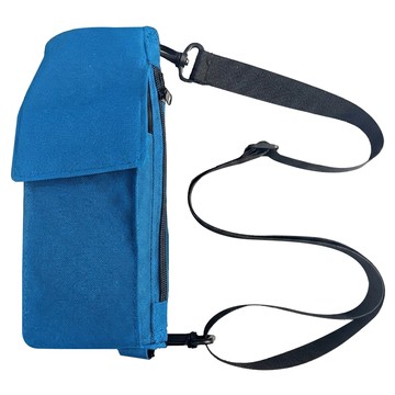 EZlife 日式運動手機胸包 肩帶長60~105cm  藍色  24 x 10cm  1個