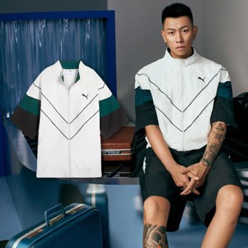 Puma 立領短袖外套 Retro Football Style ESO 瘦子同款 抗撕裂 亞規 寬版 63427605