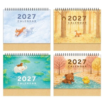 療癒系 2027年 跨年三角桌曆 25K(隨機出貨)