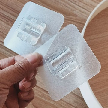 ⚡免運可開發票⚡免打孔無痕膠備用膠門後掛物粘貼片備用膠自粘軌道固定卡扣u型促銷