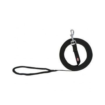 (預購) Trixie 寵物用品 戶外訓練長繩-黑 M–L: 5 m/20 mm (TX19901)