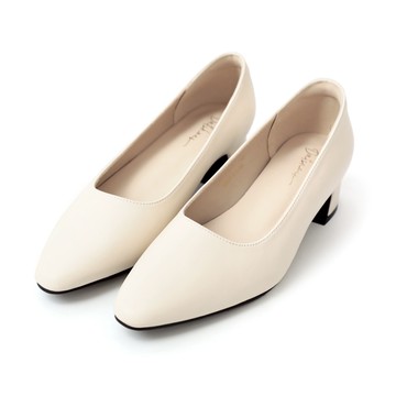 D+AF 都會剪影素面低跟鞋