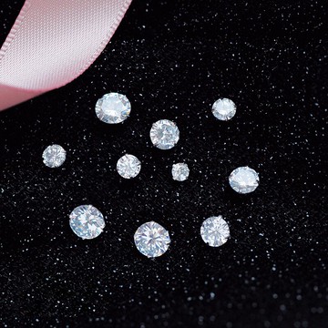 S925純銀耳釘韓國小清新簡約百搭氣質白色水鉆男女鋯石耳環養耳洞1入