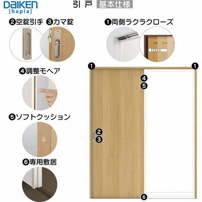 DAIKEN室内ドア hapia(ハピア)リビングドア 引戸 片引き戸 価格帯