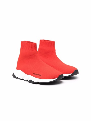 Balenciaga Kids - Speed sock sneakers - kids - Fabric/Fabric/Rubber - 31 - Red