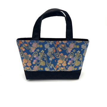 由西陣織和織錦面料製成的日本圖案迷你包