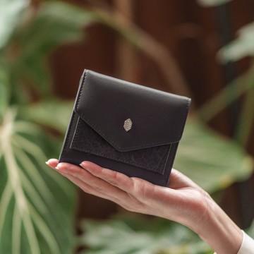 Milly Compact Wallet 簡約短夾 黑色