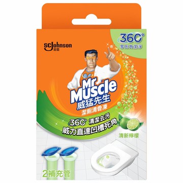 Mr Muscle威猛先生潔廁清香凍補充管-清新檸檬