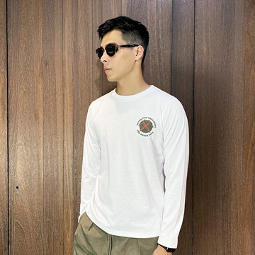 美國百分百【全新真品】The North Face 長袖 棉質 T恤 女款 TNF 上衣 logo 薄T 日版 白色 CK62