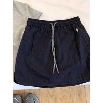 小馬刺繡運動休閑工裝短裙女夏季2025新款學院風小個子a字半身裙