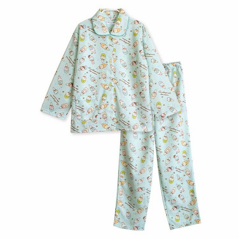 すみっこぐらし パジャマ 女の子 長袖 秋 冬 ふんわり柔らかなニット 