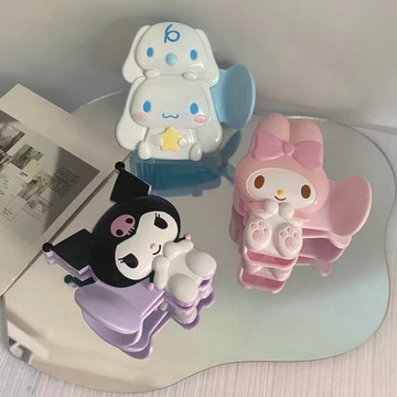 庫洛米抓夾🎀 日韓新款可愛甜美少女玉桂狗庫洛米盤髮抓夾鯊魚夾卡通立體發卡 美樂蒂抓夾 玉桂狗抓夾 鯊魚夾 後腦勺髮夾
