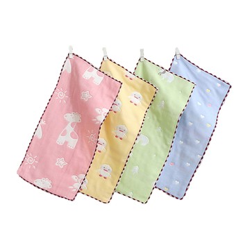 Mesenfants 【5入】六層紗布巾 六層紗 澡巾 手帕  餵奶巾 擦手巾 長方巾 25X50cm