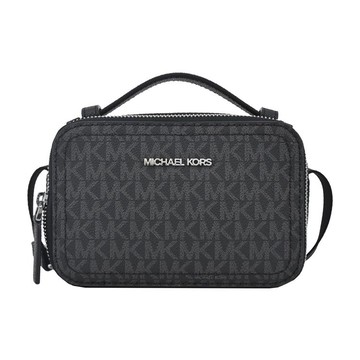 MICHAEL KORS COOPER男款滿版手提/斜背兩用包-黑_廠商直送