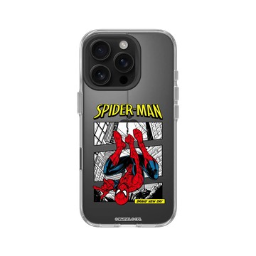 iPhone 16 Pro Clear Case（相機按鈕） 透明 - 蜘蛛人 Spider-man - 蜘蛛人 - 命懸一線