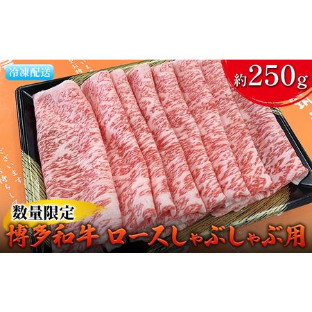 ふるさと納税 数量限定 牛肉 博多和牛 ロース しゃぶしゃぶ用 約250g 配送不可 離島 福岡県朝倉市