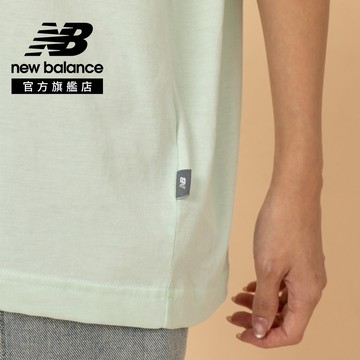 [New Balance]圖案短袖上衣_女性_淺綠色_WT61M1JBCOJ