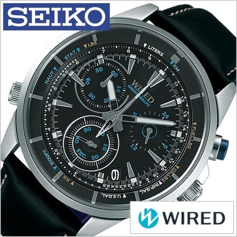 セイコー ワイアード 時計 SEIKO WIRED 腕時計 メンズ ブラック 