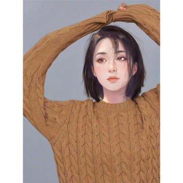 冬季加厚麻花美拉德羊毛打底針織套頭衫明星同款寬松毛衣外套女