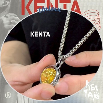 金五硬幣項鍊 寬鏈 男項鍊 銀色鏈 中性飾品 不鏽鋼項鍊 健太選物⋆˖°