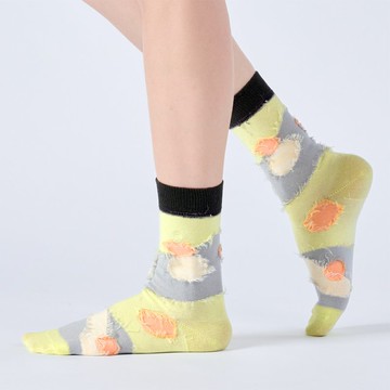 夢的島嶼 中筒襪 - 淺綠(F)