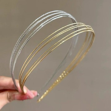 🏆臺灣本土直出🏆2026新款金色銀色細款金屬髮箍女頭箍壓髮卡發捆頭飾發旅發窟頭窟