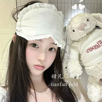 ♡ 𝑪𝒉𝒊𝒄 𝒖 ♡ins蝴蝶結刺繡高顏值眼罩花邊甜美蝴蝶結遮光眼罩辦公室緩解疲勞