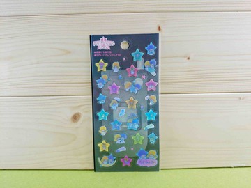 【震撼精品百貨】Little Twin Stars KiKi&LaLa 雙子星小天使 貼紙-閃亮綜合 震撼日式精品百貨