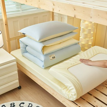 全棉學生宿舍單人三件套床上床單被套上下鋪純棉套件床上用品批發