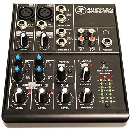 Mackie 402VLZ4, 4-channel Ultra Compact Mixer with High Quality Onyx Preamps