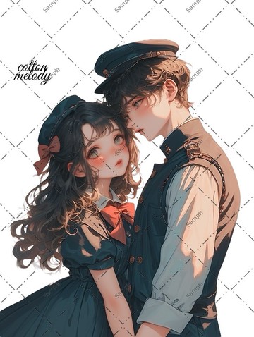 原創貼紙 no.1512 人物貼紙 原創貼紙 人像貼紙 女孩貼紙 原創人物貼紙