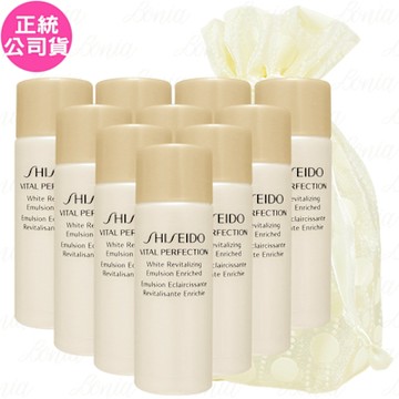 SHISEIDO 資生堂 激抗痕 亮采緊緻乳(#豐潤型)(15ml)*10旅行袋組(公司貨)